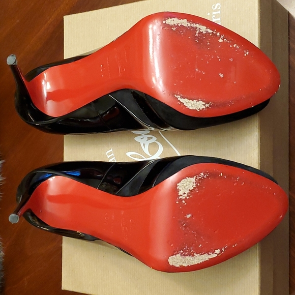 Christian Louboutin YOULAPEEP 120 Peep Toe 👀 Rare Hard to Find Style 👀 40.5 - Picture 12 of 14